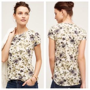 Anthropologie Postmark Flower Days Tee. Size Small